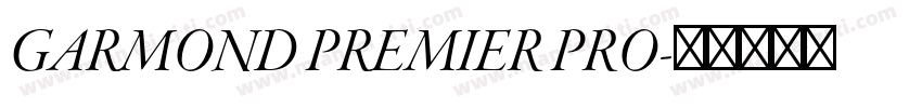 GARMOND PREMIER PRO字体转换